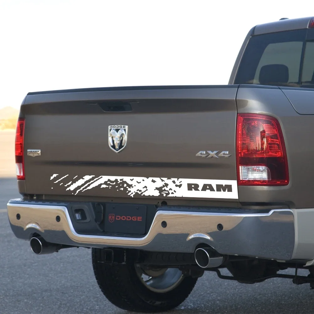 

Наклейка на заднюю дверь автомобиля, декоративные наклейки, автомобильные аксессуары, украшение для Dodge RAM 1500 2500 3500 TRX Rebel Cap