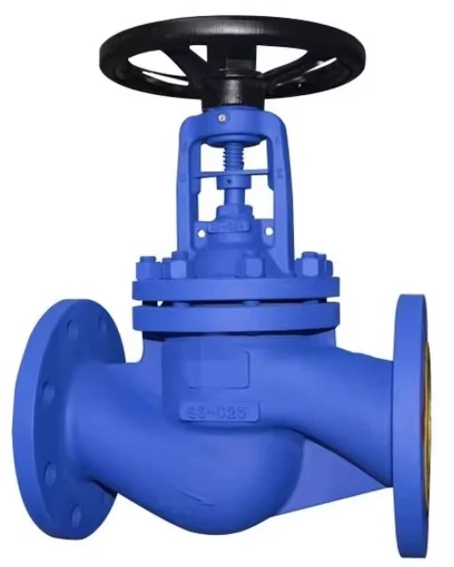 Cast Steel Manual Globe Valve With Bellow Seal PN16 PN25 Flange Type For Oil High Temperature Steam And Water Application