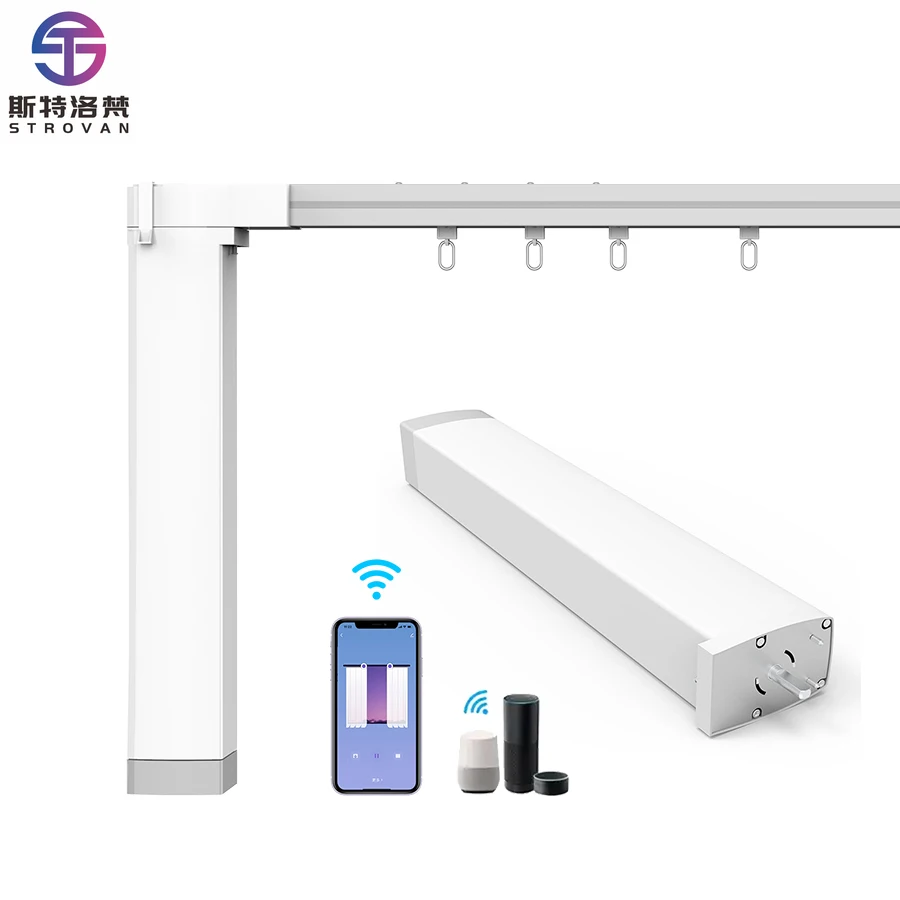 

STLF Google Home Alexa Remote Control Smart Automatic Curtain Electric Motorized Tuya Wifi Curtain Motor