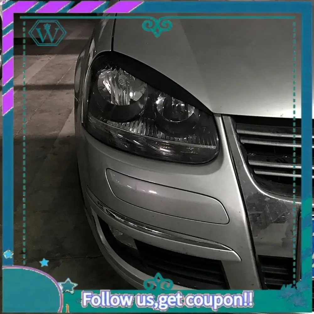 

AA92-фары, брови, веки, крышка, ресницы, головной светильник, наклейки на лампу для Golf 5, R32 MK5, 2005 2006 2007