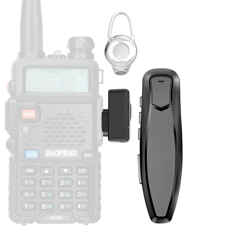 Walkie Talkie Wireless Bluetooth PTT Headset Earpiece Hands-free K Plug For Baofeng Kenwood UV-5R BF-888S Quansheng UV K5 (8)