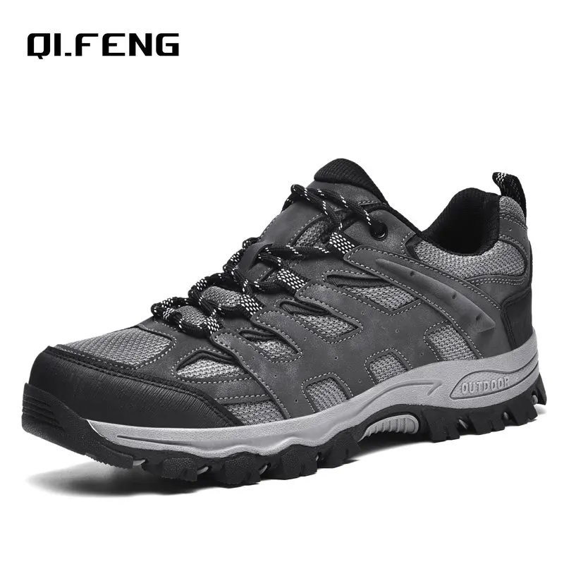 New Arrivial Plus size men outdoor sports hiking shoes classic sneaker fashion trekking boots climbing footwear for man boot 47