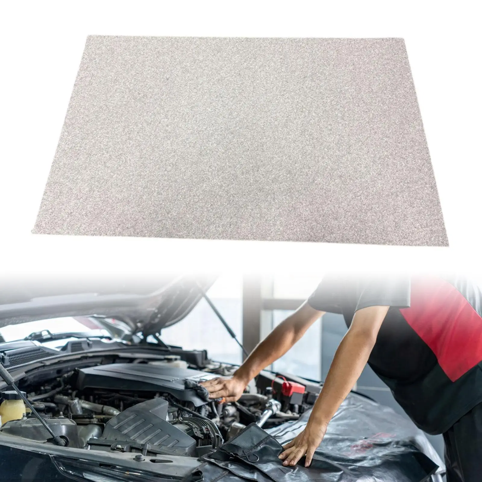 النفط اصطياد حصيرة قابلة لإعادة الاستخدام قابل للغسل 150x90 سنتيمتر النفط تسرب حصيرة عالية الامتصاص صيانة حصيرة لخزائن المطبخ دراجة نارية #5