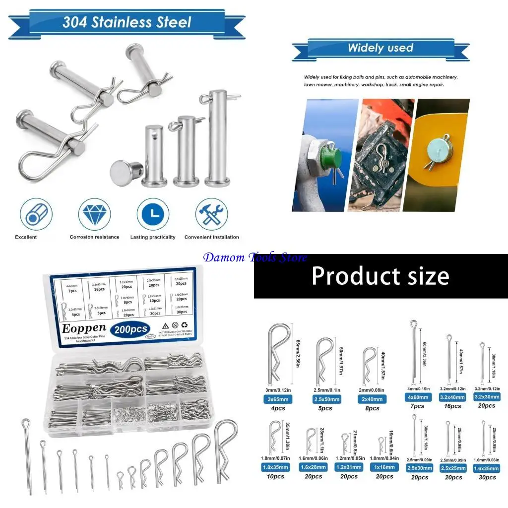 57be-200pack-stainless-steel-fasteners-corrosions-resistant-for-high-security