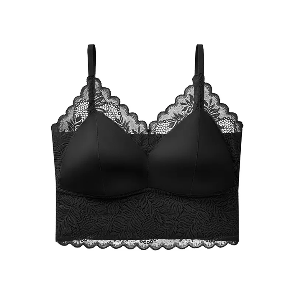 2026 New Women's Lace Camisole Vest With Chest Cushion, Beautiful Back Underwear