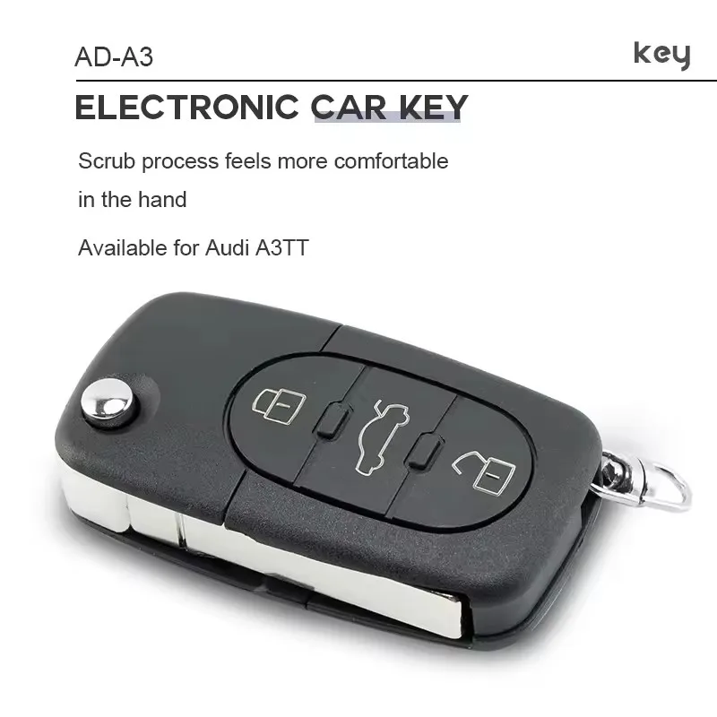 Llave de coche remota inteligente Xuri para Audi A3 A4 A6 A8 B6 ID48 Chip 433 Mhz FCCID 4D0837231R llave de reemplazo de Control remoto inteligente automático