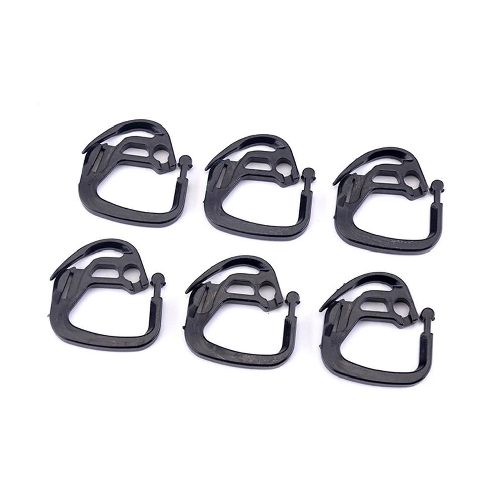 

50pcs Black Net Greenhouse Accessories Clips High Strength ABS Greenhouse Hanging Smooth Anti Aging Garden Supplies