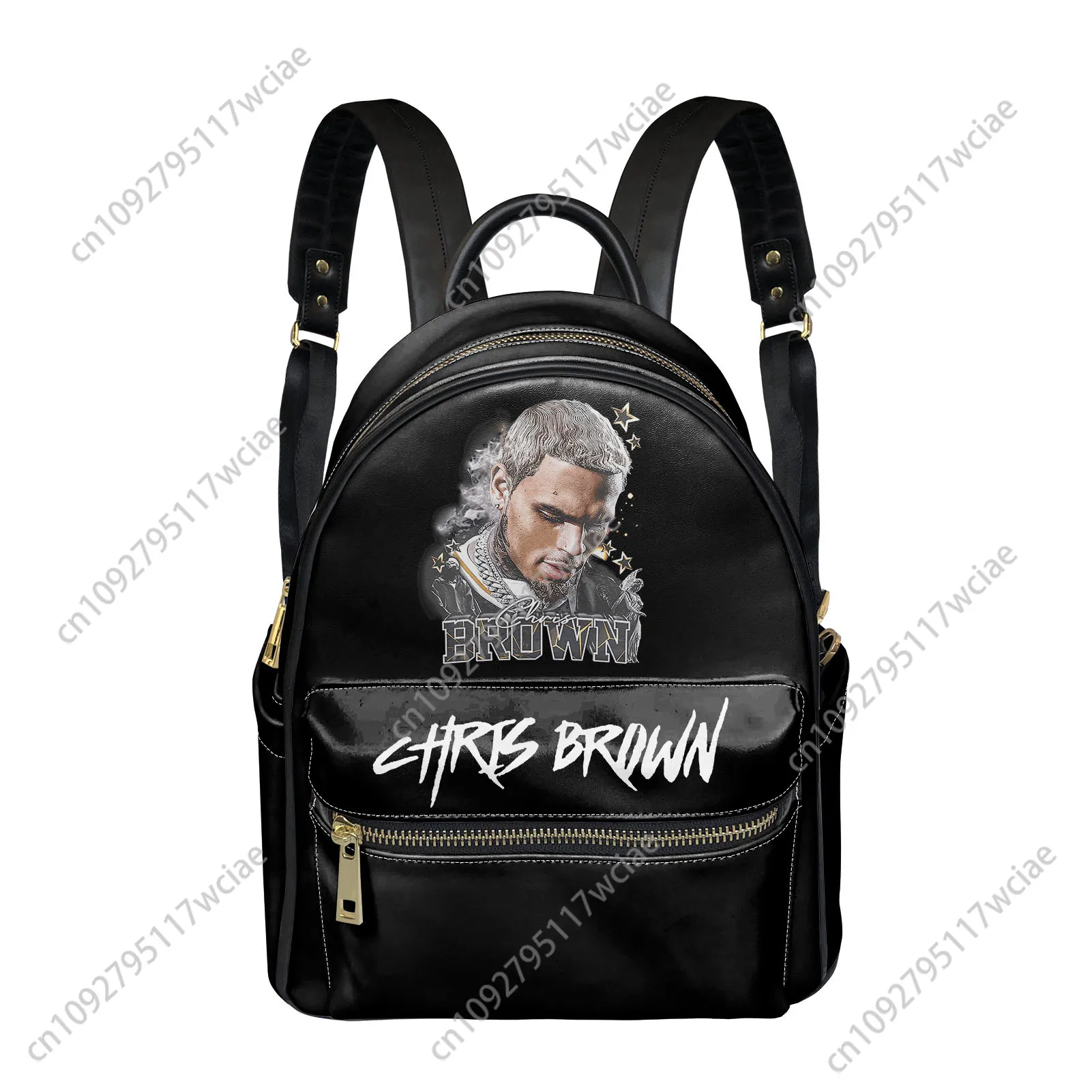 

Рюкзак Chris Brown в стиле хип-хоп, рэп, рок-певец, женский и мужской персонализированный двойной рюкзак на плечо, деловая дорожная сумка для книг, рюкзак, рюкзак