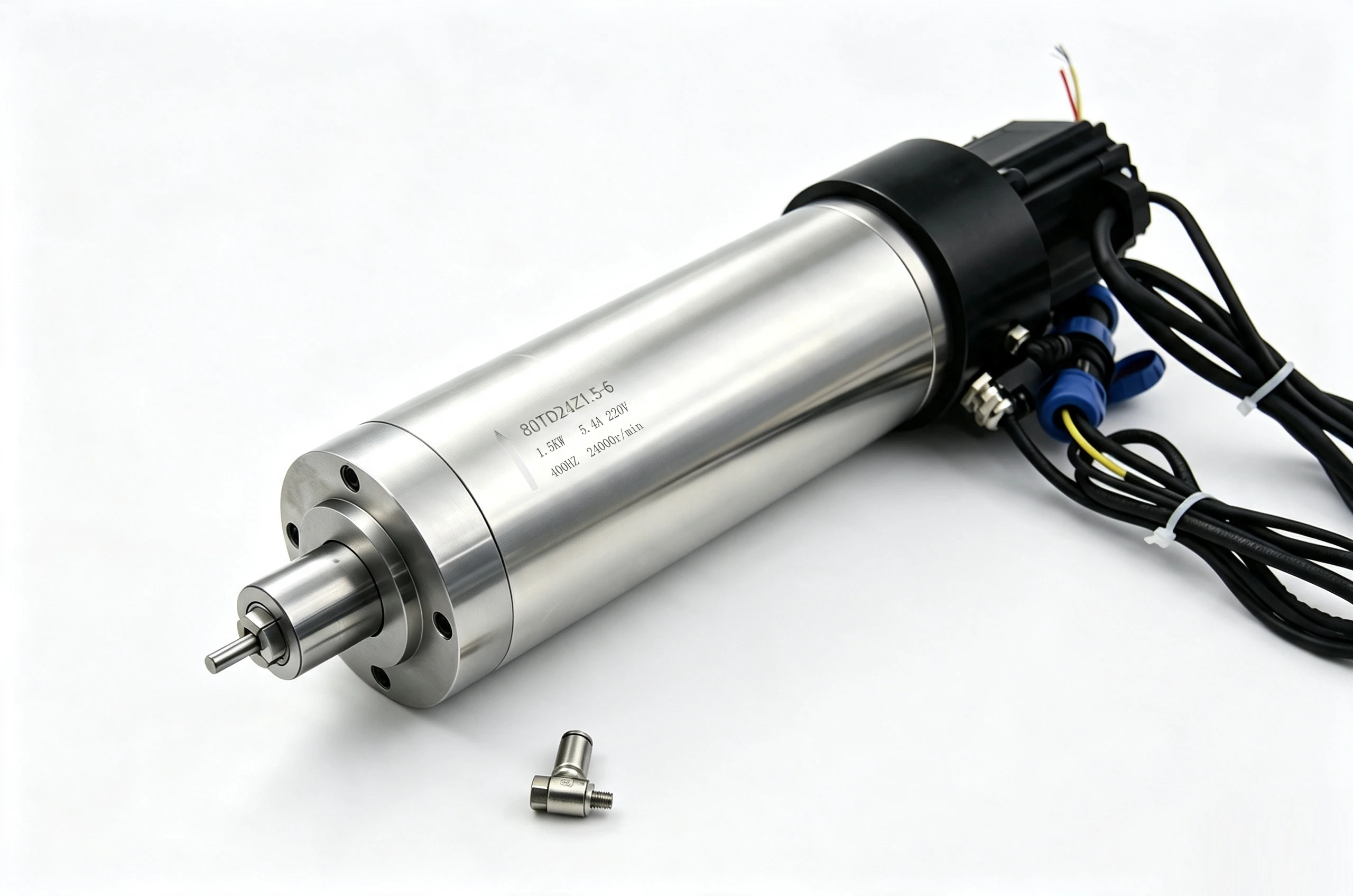 80TD 1.5KW 24000RPM ATC Electric Spindle High Speed Precision CNC Spindle Motor Milling Drilling Engraving Machine 220V Bearing