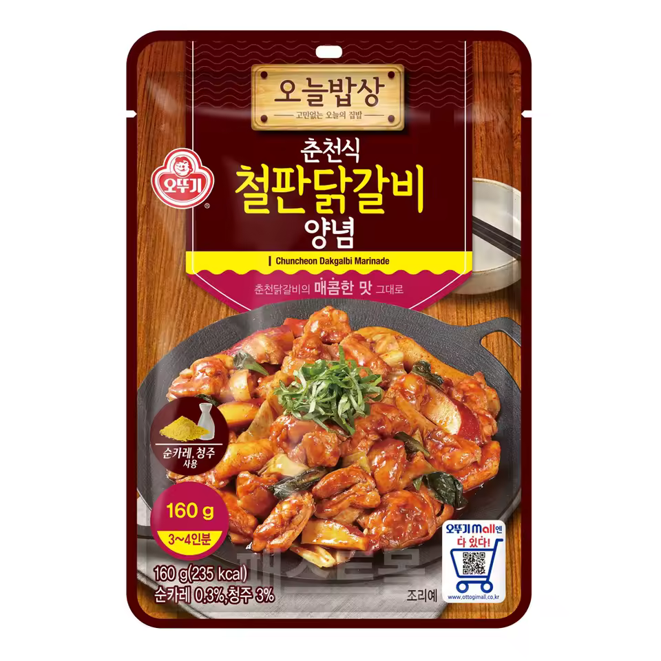 오뚜기 오늘밥상 춘천식 철판닭갈비양념 이미지