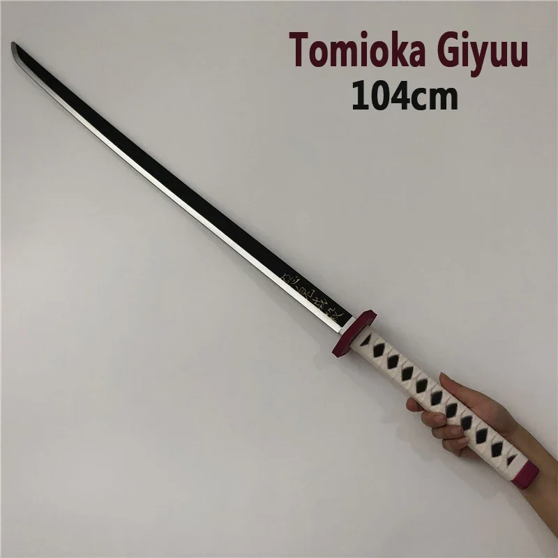 104cm Sword Weapon  Demon Slayer Tomioka Giyuu Sowrd Cosplay 1:1 Anime Ninja Knife PU Prop Model Decor