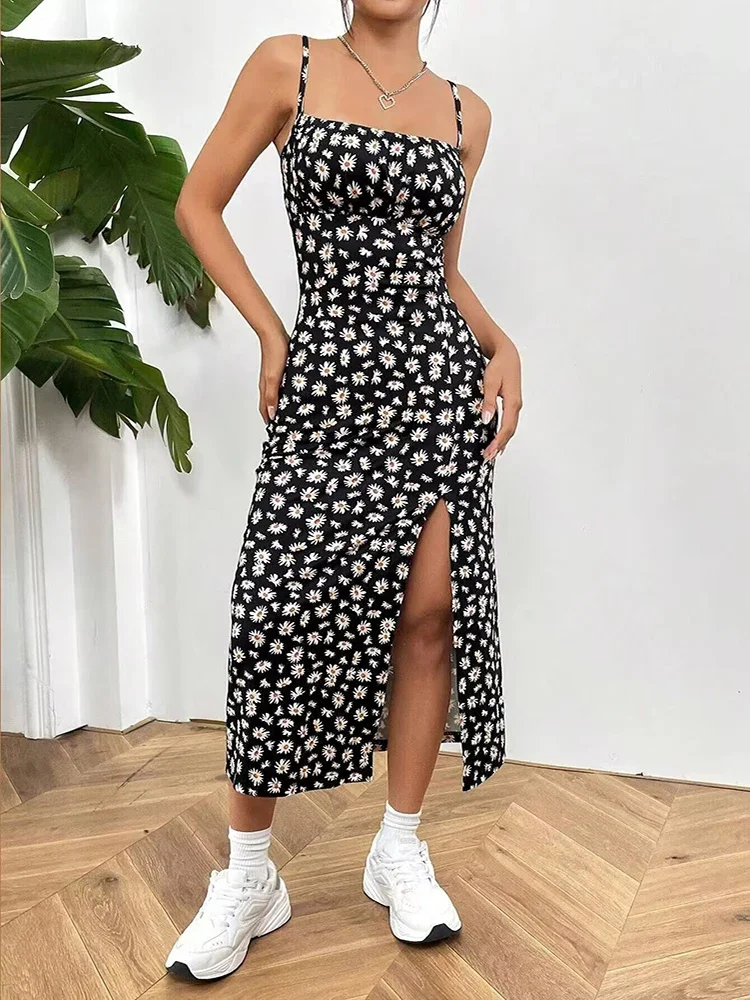 Summer Sexy Sleeveless Halter Dress For Women Long Dresses Women Clothing Dress Women Green Dresses