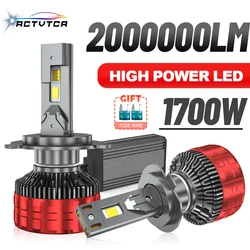 ACTVTCA 1700W 2000000LM H4 H7 LED Headlights 6000K Headlamp H1 Led H11 H8 H3 HB3 9005 HB4 9006 9007 9008 H13 9012 H9 Car Lights