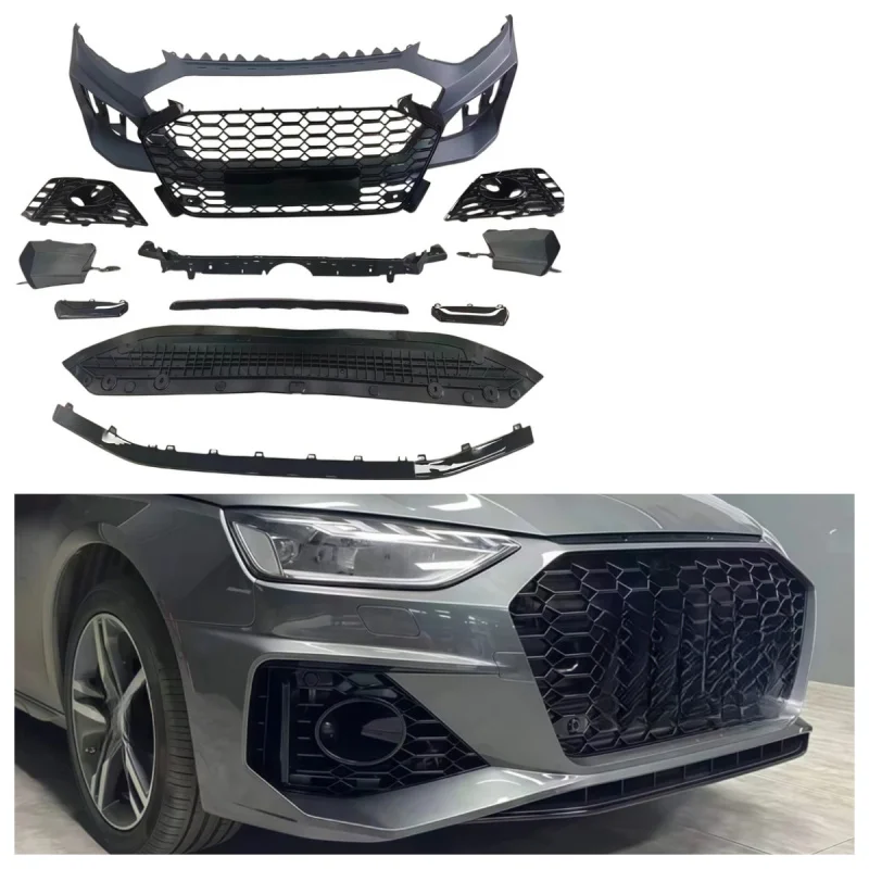 

Body Kit A4 2020-2023 Upgrade To RS4 Style Front Bumper Grille