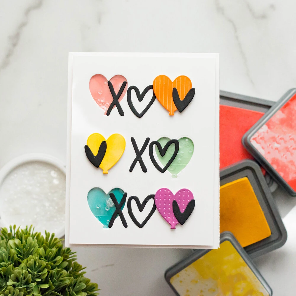 I Love You Bold Words Dies Sweet Sentiments Clear Stamps Bear Fox Gnome Pattern Seal for DIY Valentine's Days Paper Card Crafts