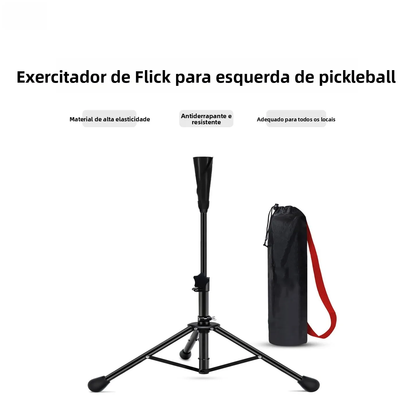 vispinvo-professional-portable-pickleball-backhand-flick-trainer-stable-height-adjustable-all-court-suitable-sport-fitness