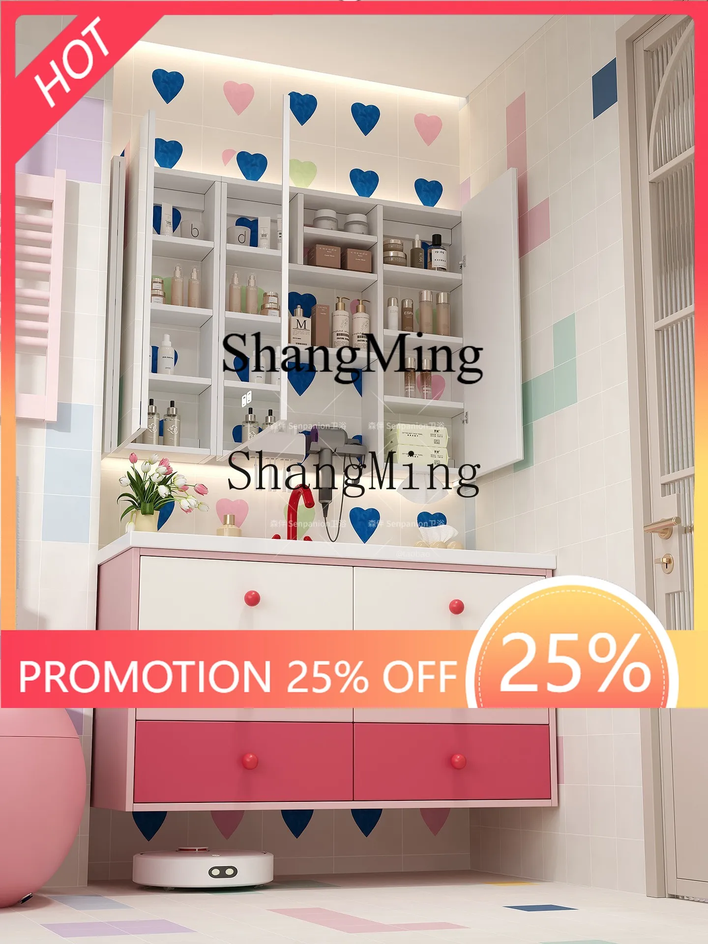 

FG good-looking Washbasin Bathroom Cabinet Combination Ceramic Basin Washbasin Toilet Washbasin Cream Wind