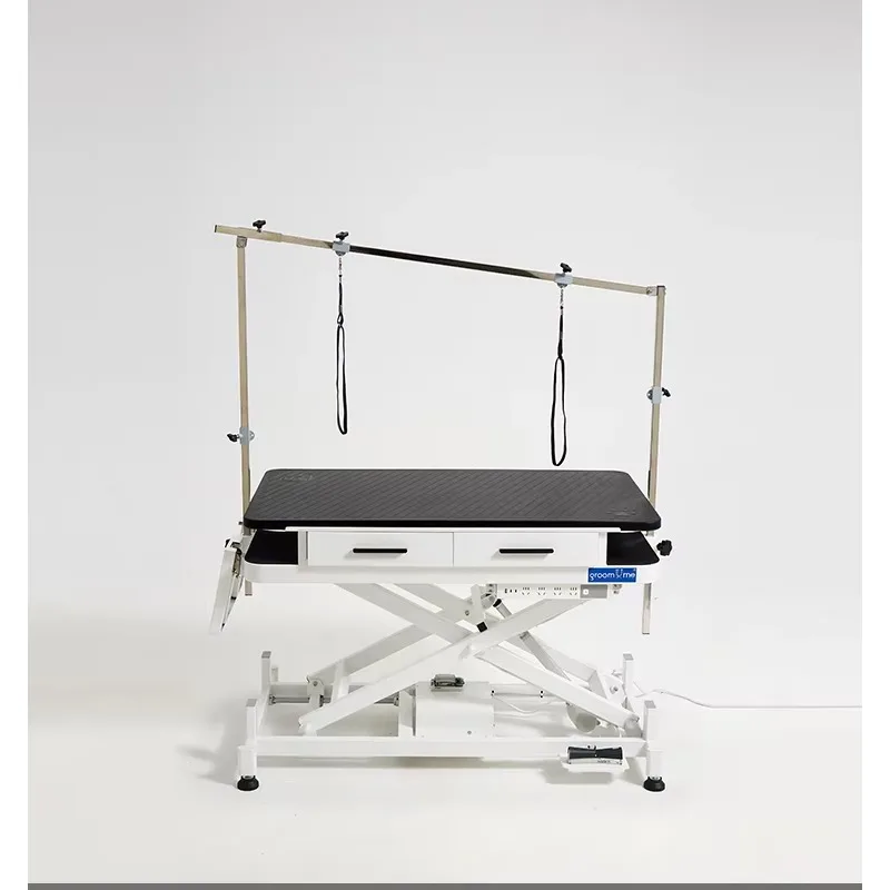 Electric Lifting Stainless Steel Pet Grooming Table Safe Waterproof Non-slip Top With Drawers For Dog Grooming