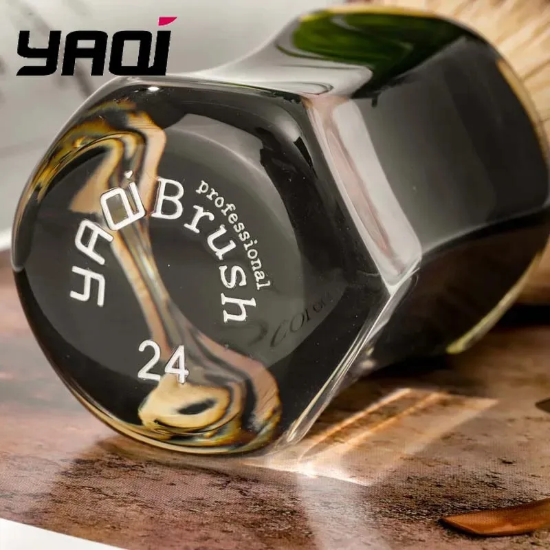 Yaqi Robin Synthetic Hair Clear Handle Men Wet Shaving Brush