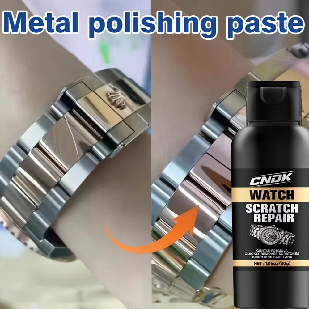 Watch Polishing - Strap Scratch Repair Cream, Jewelry Metal Oxidation Remover,Stainless Steel Surface Scratch Removal Paste, 30g