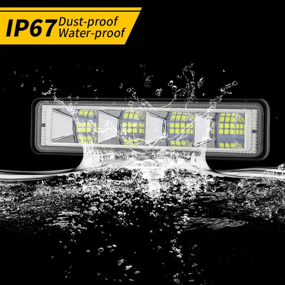2Pcs 4Pcs 72W Car Work Light LED Bar 4x4 24 LED Working Bar Offroad SUV ATV Tractor Boat Trucks Excavator 12V 24V Led Combo Beam