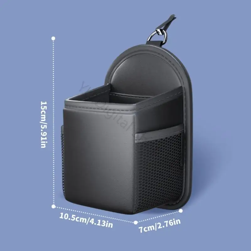 96BA PU Leder Auto Vents Telefon Halter Lagerung Tasche Für Smartphones Zubehör – Detail 6