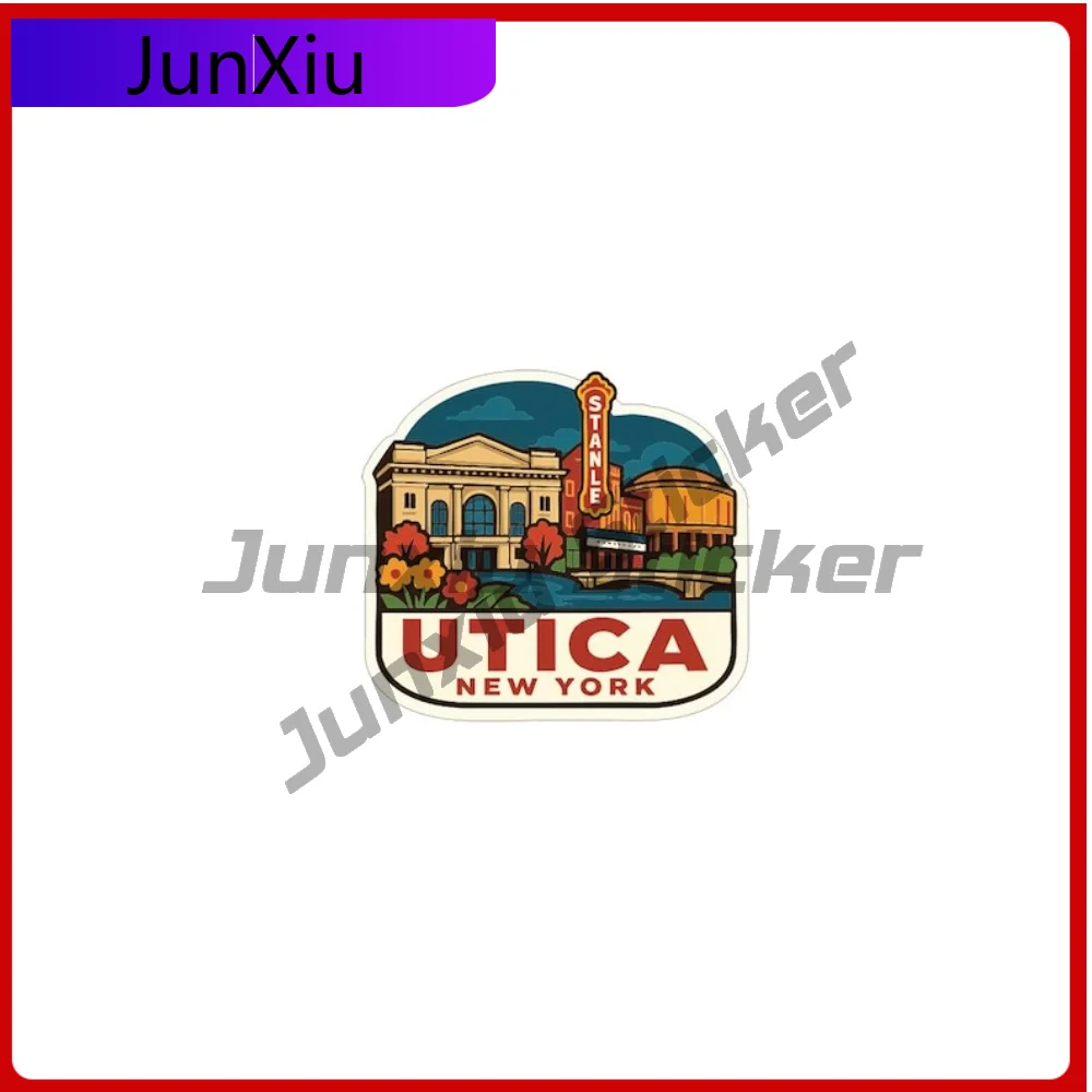 

Utica New York Sticker America Vinyl Decal Scratch-proof Exterior V 125 Motorcycle Stickers Complect Suv Bumper Truck Pickup Cam