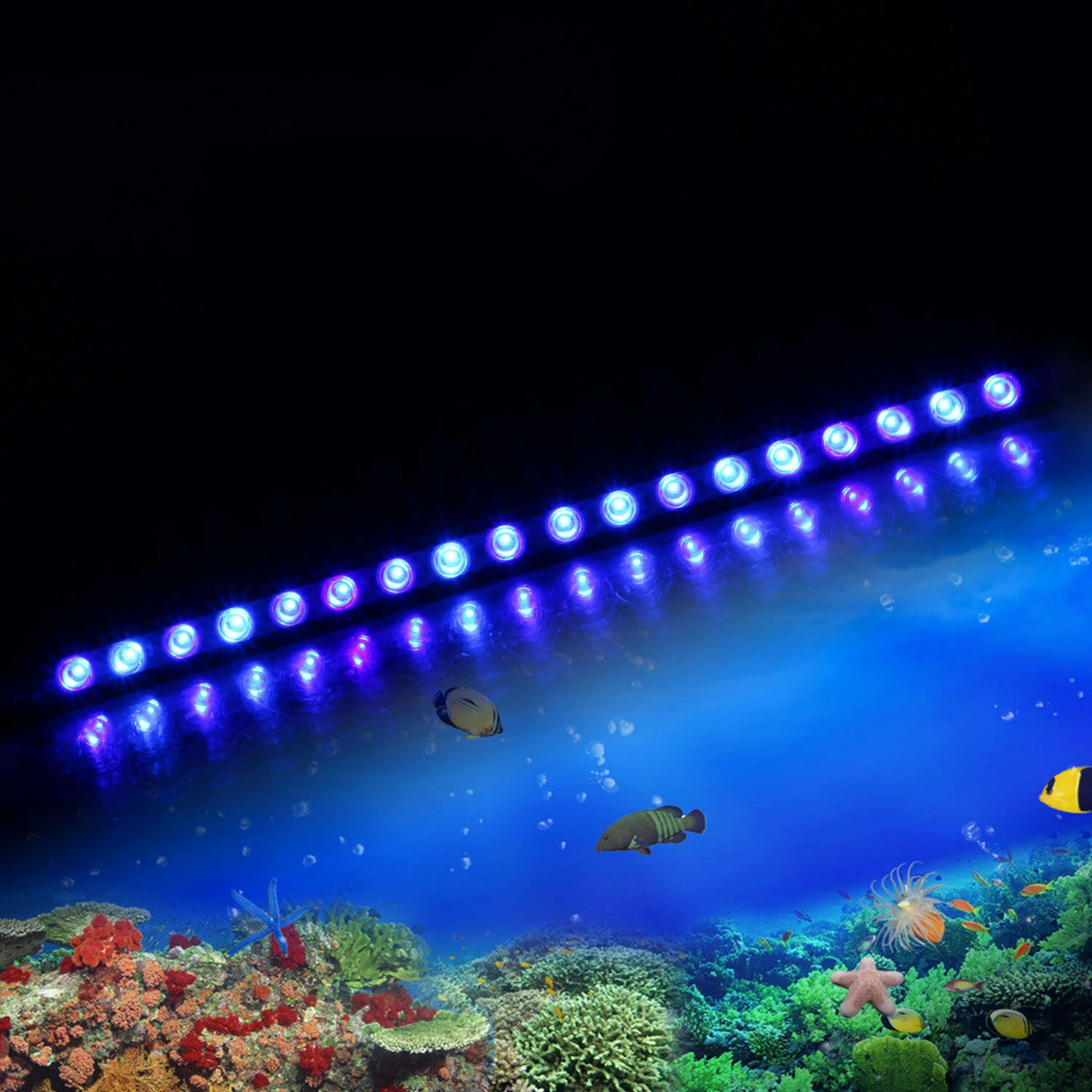 

IP65 Waterproof 470nm Blue LED Bar Light 54W LED Aquarium Light Strip Reef Coral Plant Fish Tank Lamp Growth Greenhouse Lighting