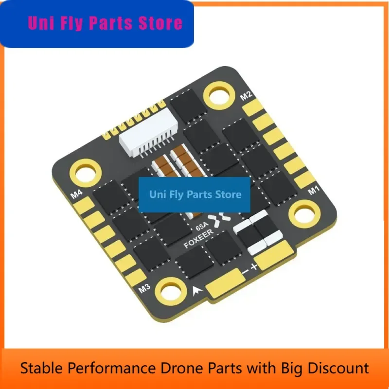 UniFlyFoxeer Reaper F4 128K 65A BL32 BLHeli32 4in1 9~40V 3-8S ESC 30.5*30.5mm M3 DShot1200 For FPV Parts