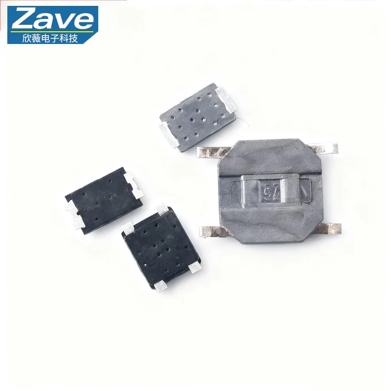 Ultra-Thin SMD Tactile Switch, 4-Pin Circuit Board Membrane Key, Mini Micro Switch with 2 Dome Sheets