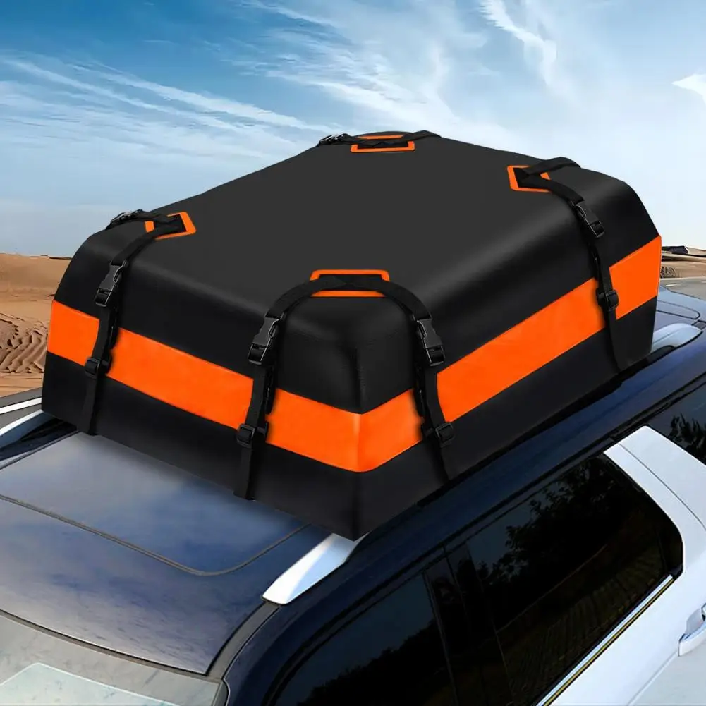 Rooftop Cargo Carrier 21 Cubic Feet Soft-Shell Roof Top Luggage Carrier Roofbag for All Cars with Anti-Slip Mat