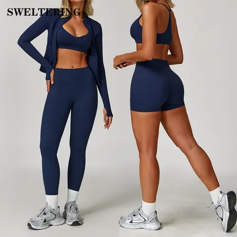 2/3PCS Sportswear Seamless Yoga Set Gym Clothes Sportswear Yoga Suits For Women Fitness Set Tracksuits Sports Bra Gym Leggings