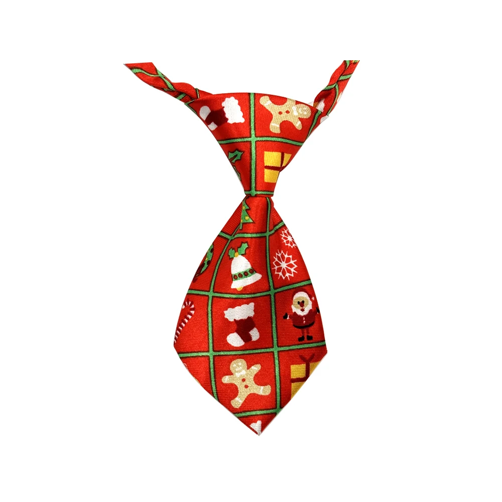 25/50/100pcs Christmas Adjustable Dog Bow Ties for Xmas Decorate Pet Dog Neck Ties Pet Grooming Festival Gift for Puppy