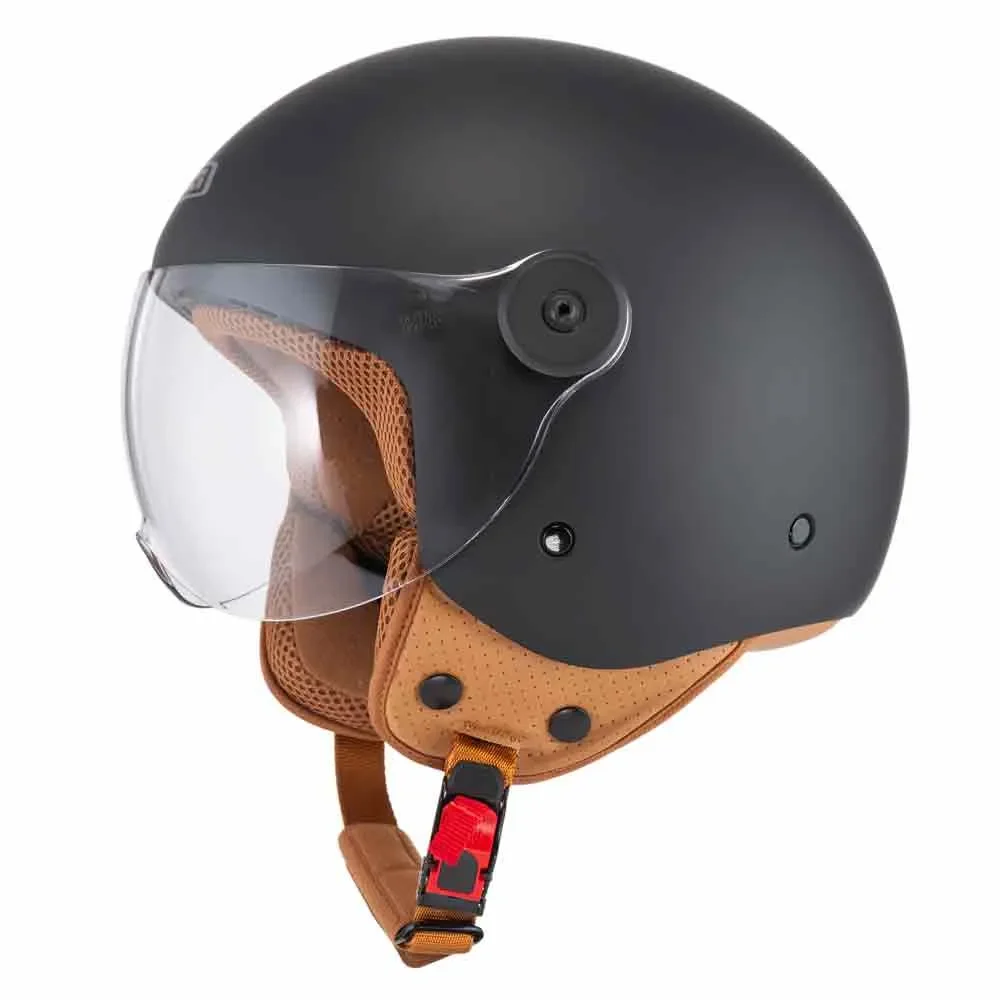 Casco de motocicleta Jet NZI Magma Negro Mate 22.06