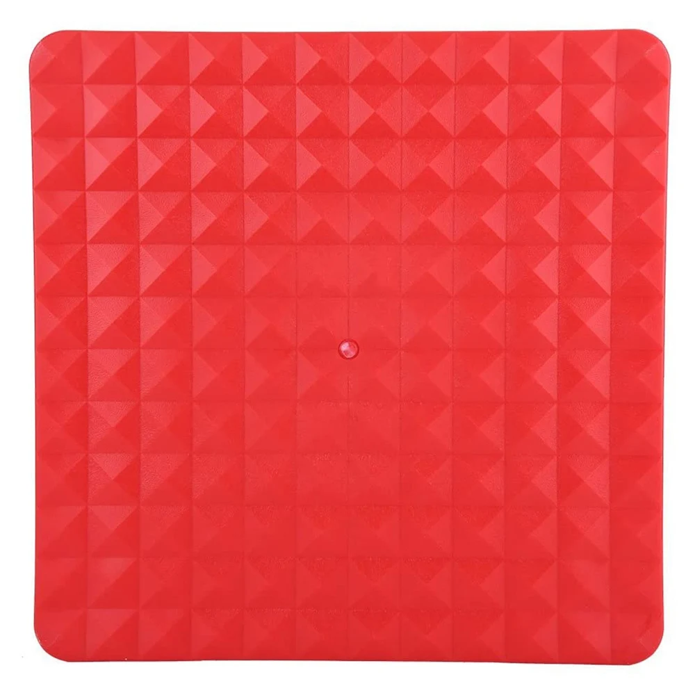 Red Modified Reinforced Off-Road Base Lifting Surface Pad to Alleviate Hoisting