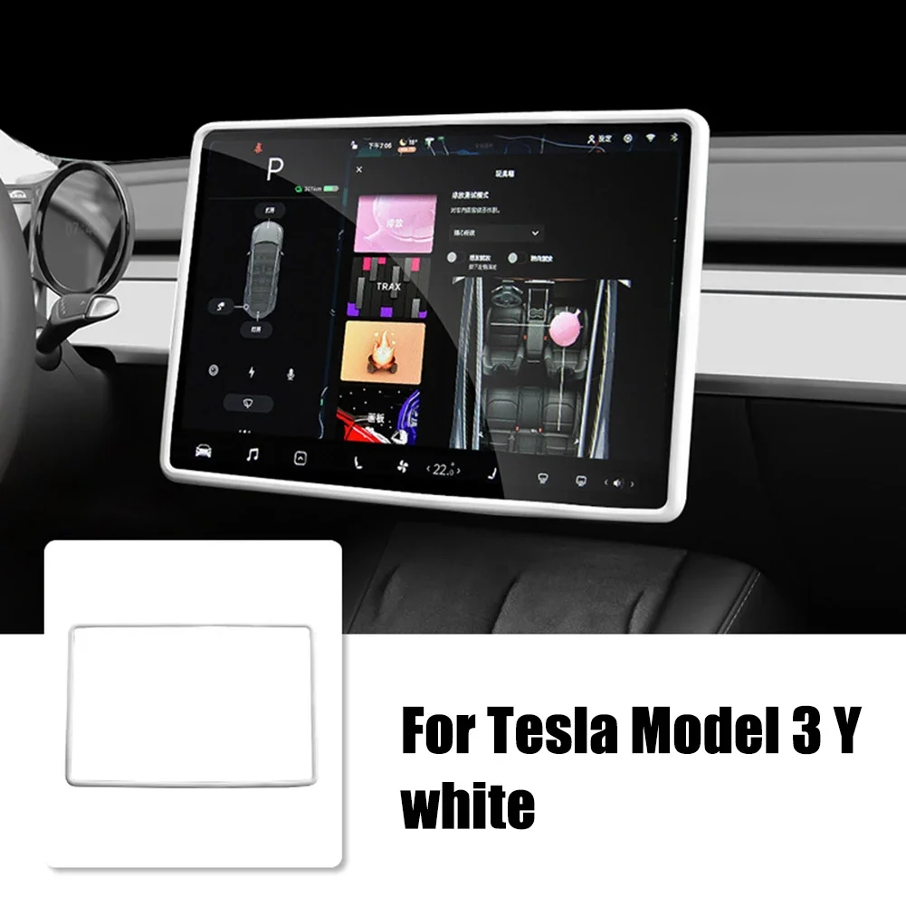 

For Tesla Model 3 Y Central Control Navigation Screen Silicone Protective Cover Screen Protector Silicone Case Black White Grey