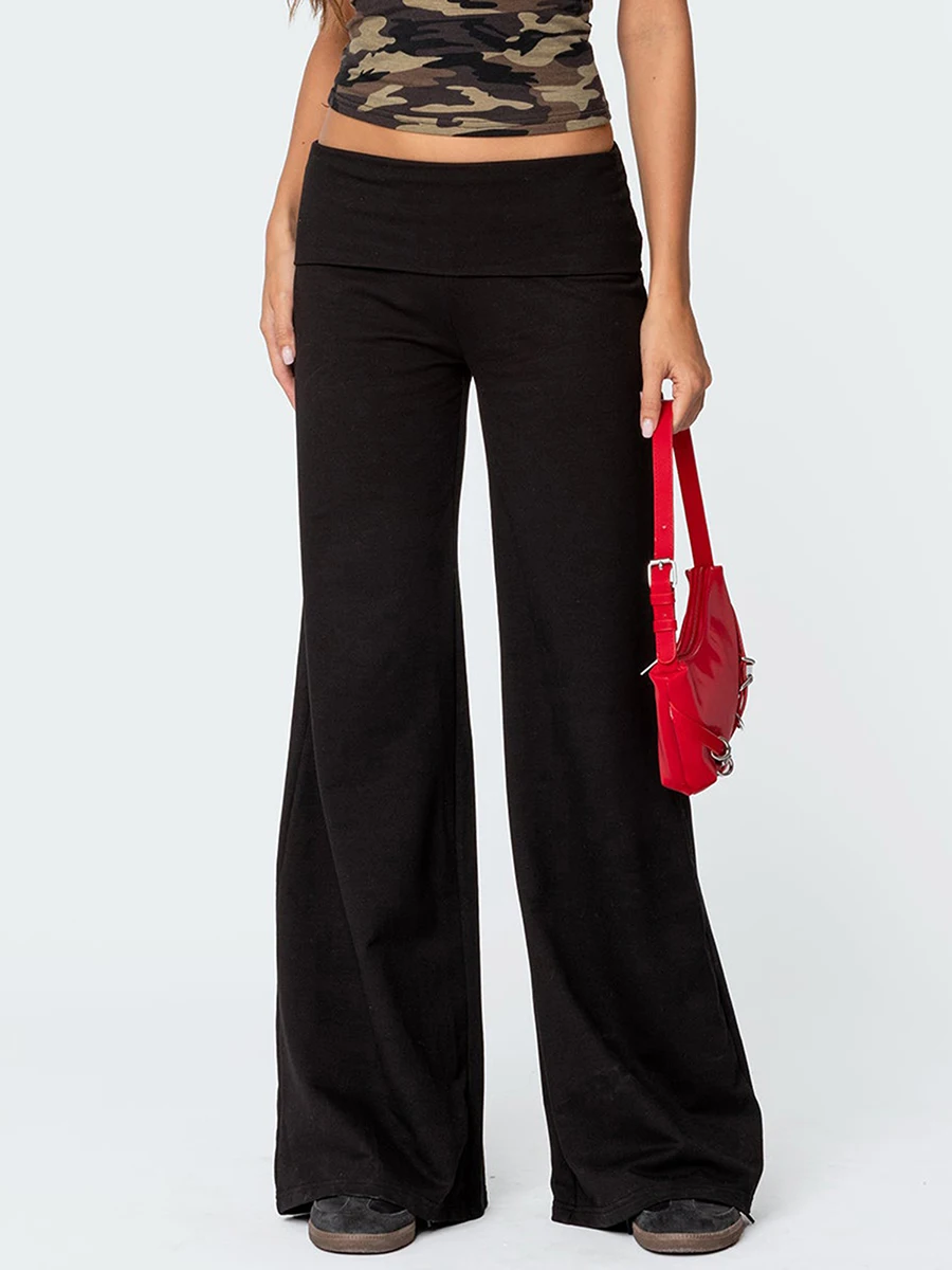 Women’s Fold Over Flare Pants 26