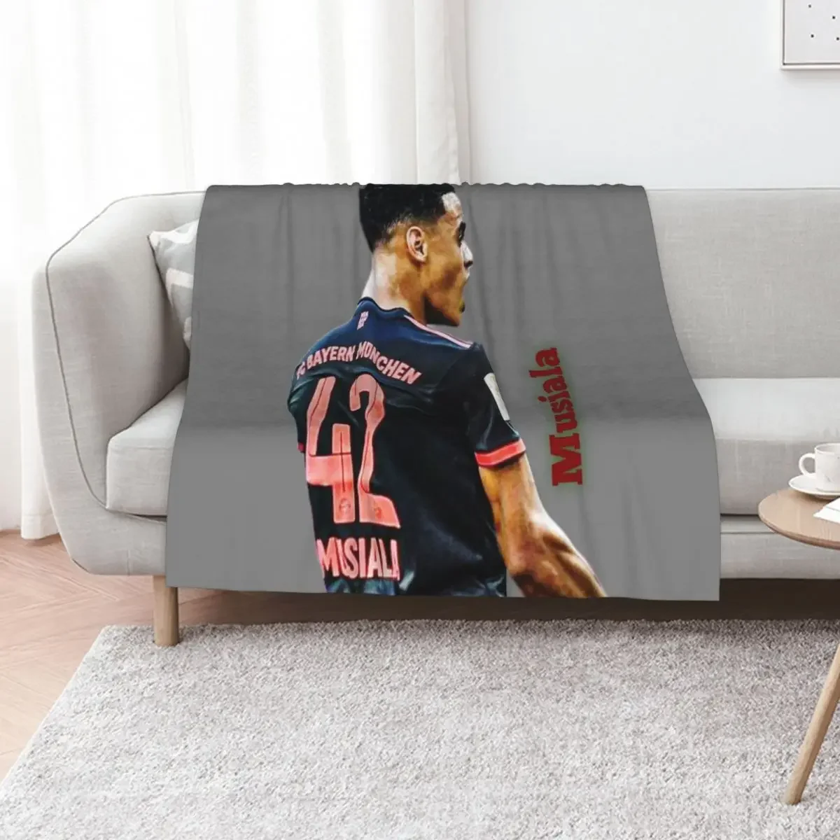 

Jamal Musiala Throw Blanket Thin Flannels Stuffeds Large Blankets