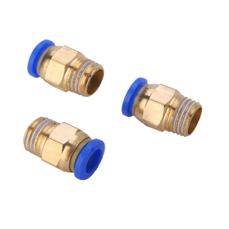 

5PCS PC10-01 PC10-02 air straight pneumatic pu hose male tube fitting PC10-03 One touch pipe plastic tube connector PC10-04