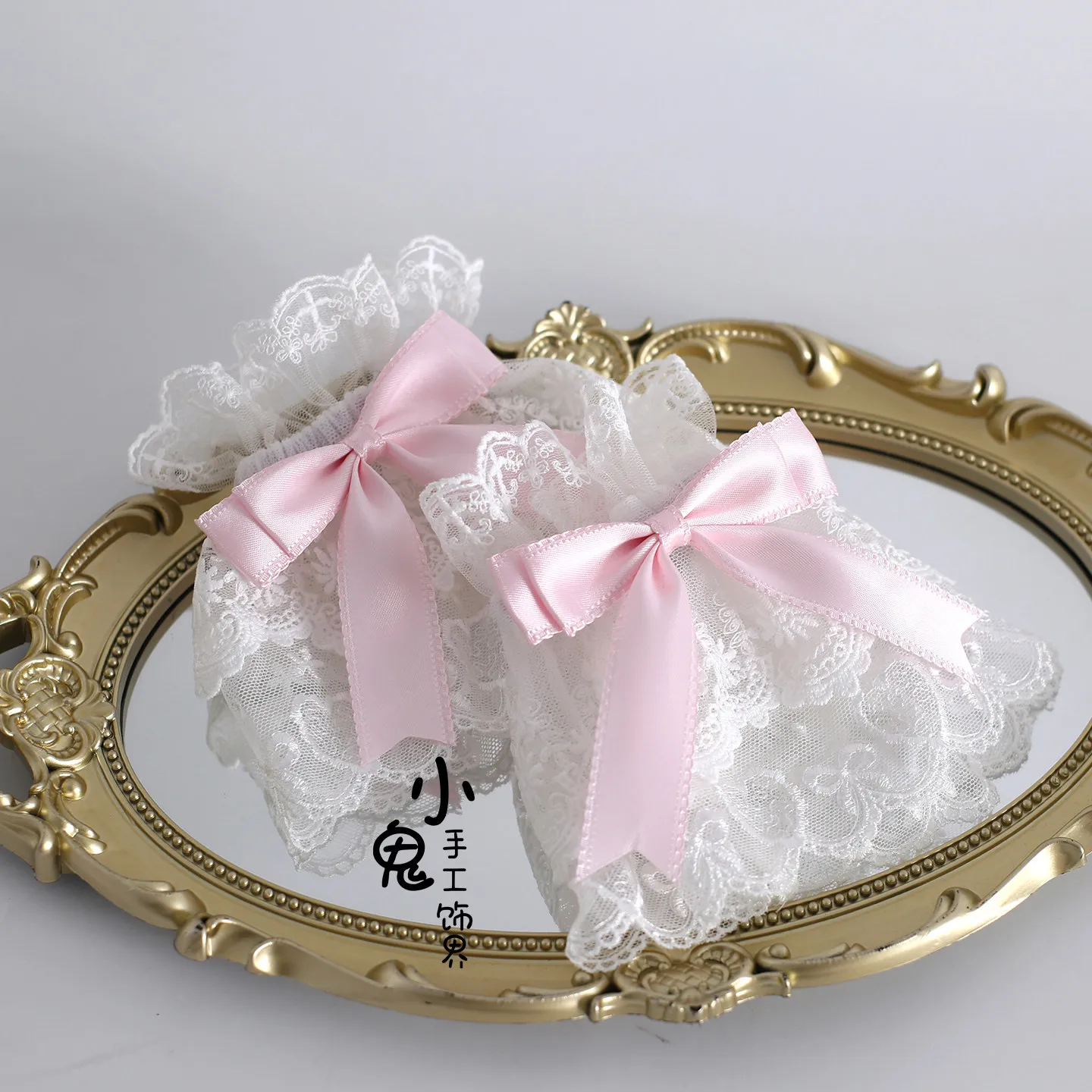 Originele Japanse Zoete Kawaii Meisje Roze Haarband Kant Boog Leuke Veelzijdige KC BNT Hoofddeksels Dames Lolita Haaraccessoires