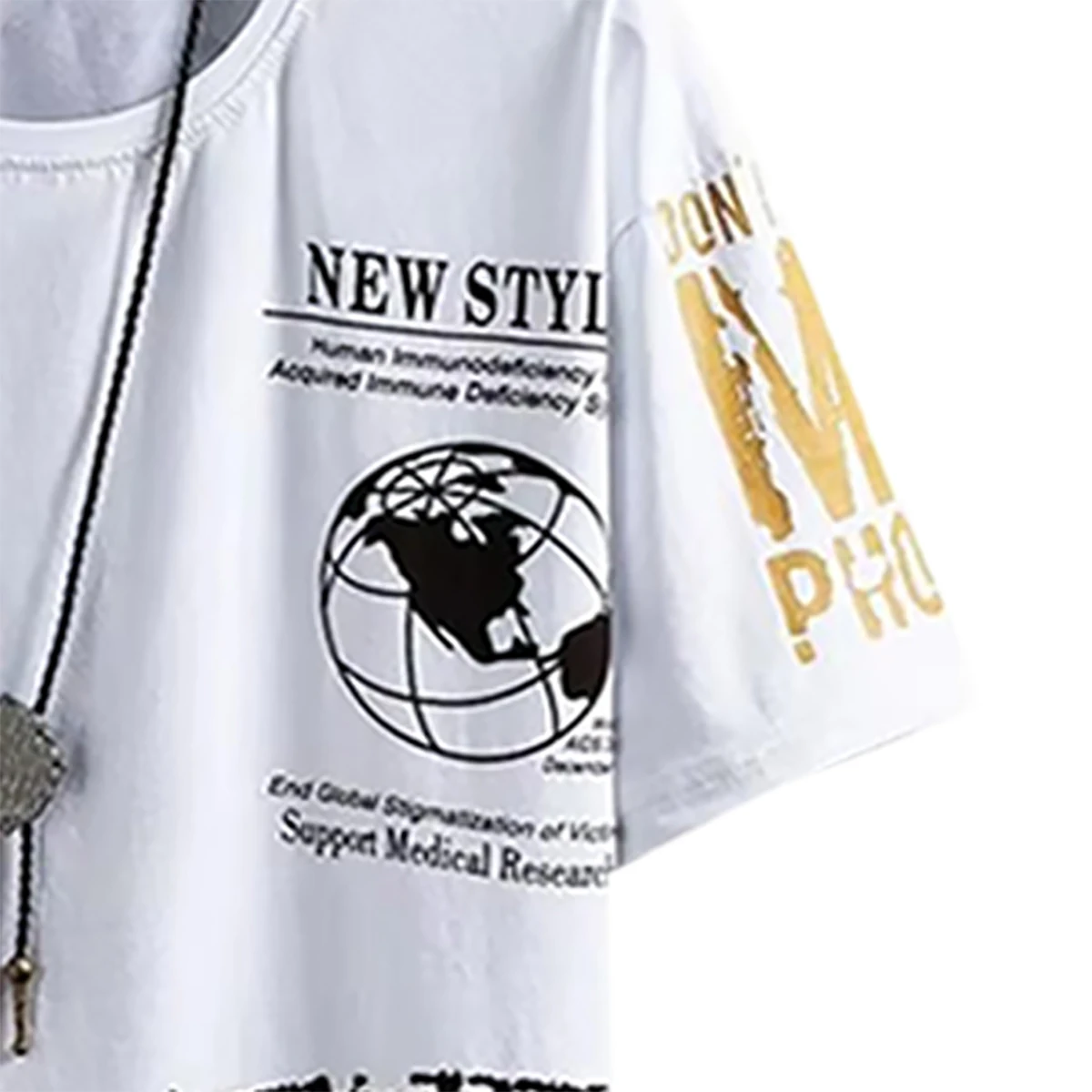 تي شيرت رجالي برقبة دائرية وأكمام قصيرة بنمط مطبوع عصري متوفر باللون الأسود والأخضر بألوان أخرى #6