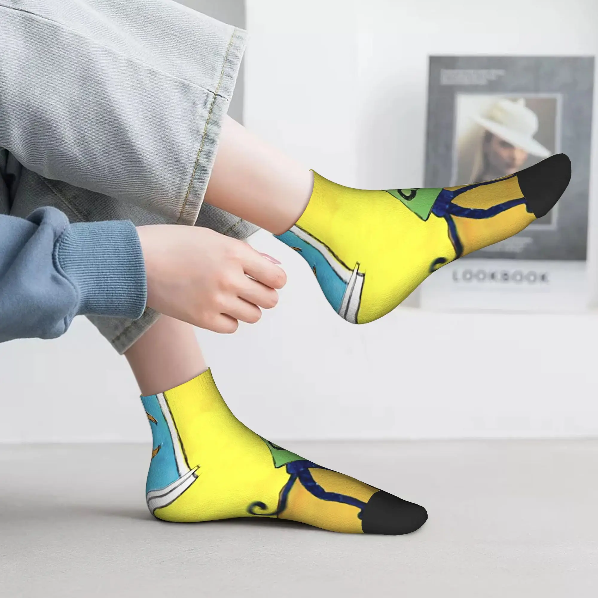 Pete The Cat   Socks Harajuku High Quality Stockings All Season Socks Accessories for Man's Woman's Birthday Present