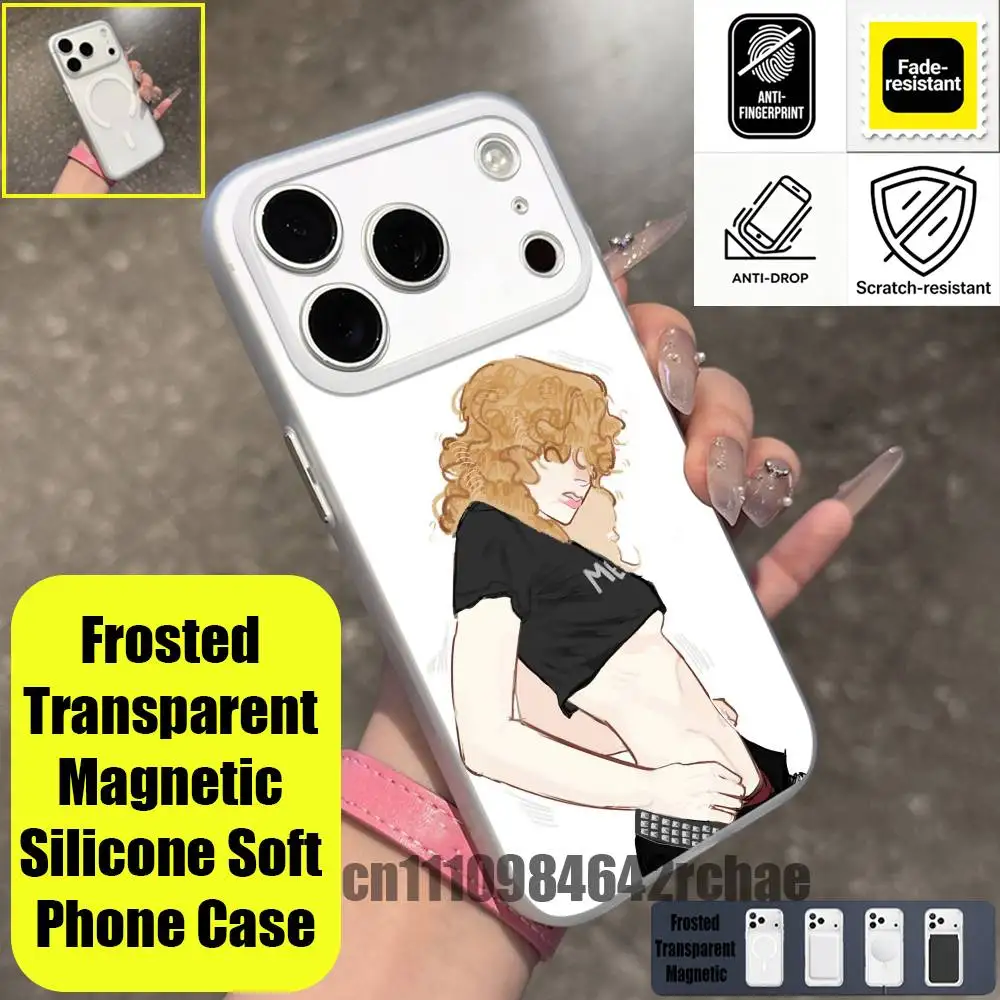 For iPhone 15 16 12 14 13 17 11 E Mini Plus Air Pro Max For Magsafe Magnetic Clear For Dave Mustaine Phone Case