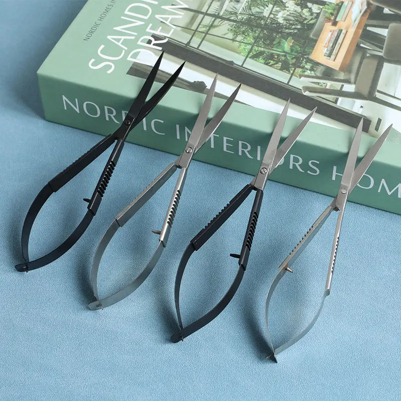 Aquatic Spring Shears, Special Micro Shears Russian Dead Skin Shears Straight Elbow Tool Shears