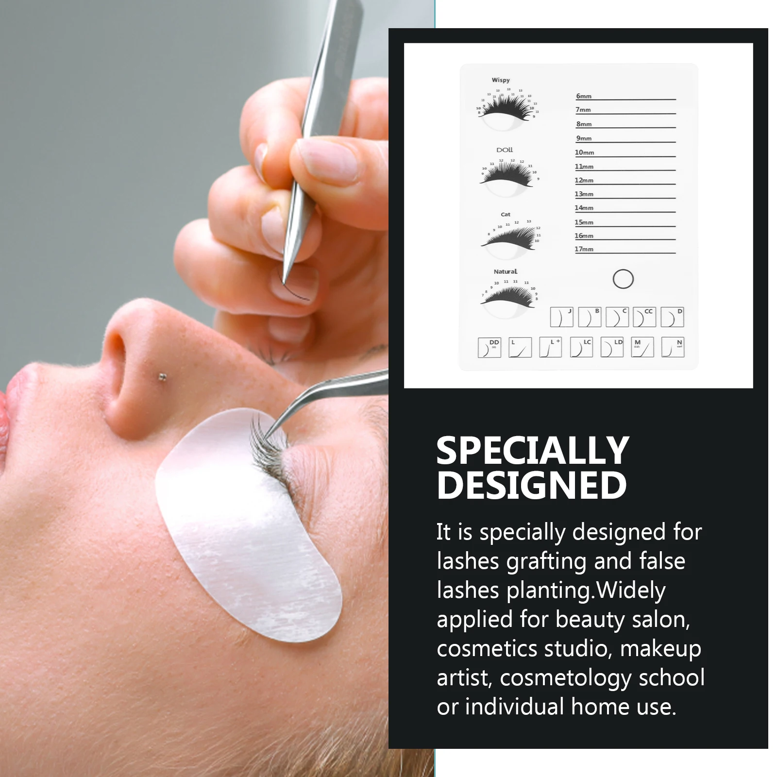 

1Pcs Eyelash Extension Tray High-Quality Display Board for Lash Grafting False Eyelash Storage Professional Beauty Salon Makeup