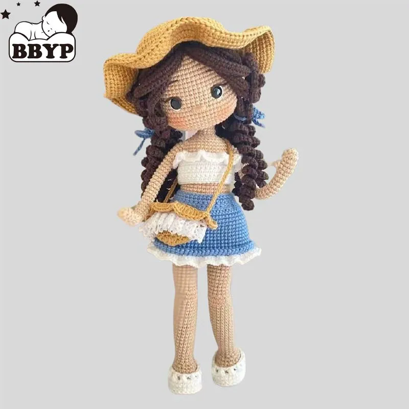 

Handmade Knitting Doll Crochet Maya Girl dolls Crochet Dolls For Home Accessories Craft Toy Ornaments Gifts Finshed Dolls