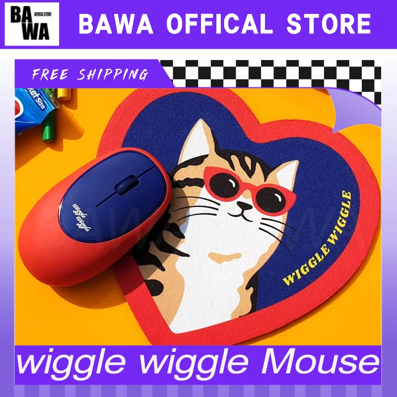 

Wiggle Wireless Mouse Silicone Decompression Portable Silent Mouse 2.4g Soft Wireless Mice Office Laptop Desktop Pc Gifts