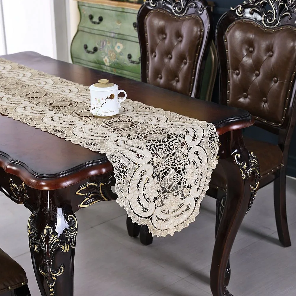 Table flag European TV cabinet chest shoe cabinet cover lace light luxury high sense French retro long tablecloth