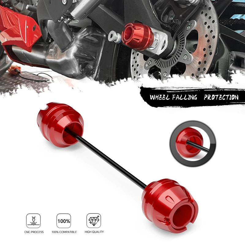 

Защита колес для GSX1000 GSXR750 GSXS950 GSXS1000 1000F 1000GT GSR600 750, ползунки для заднего переднего колеса, ось, падающая накладка