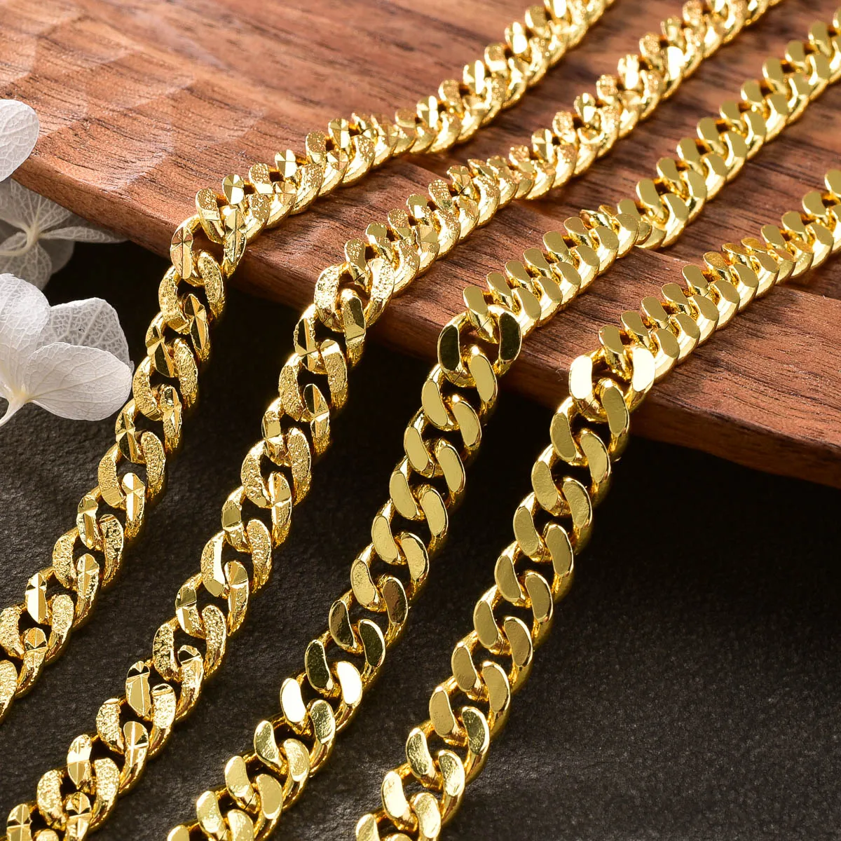 6mm Wide Cuban Necklace 18K Gold Plated Copper Link Chain Vintage Hiphop Snake Chain Choker For Unisex Daily Casual Jewelry Wear